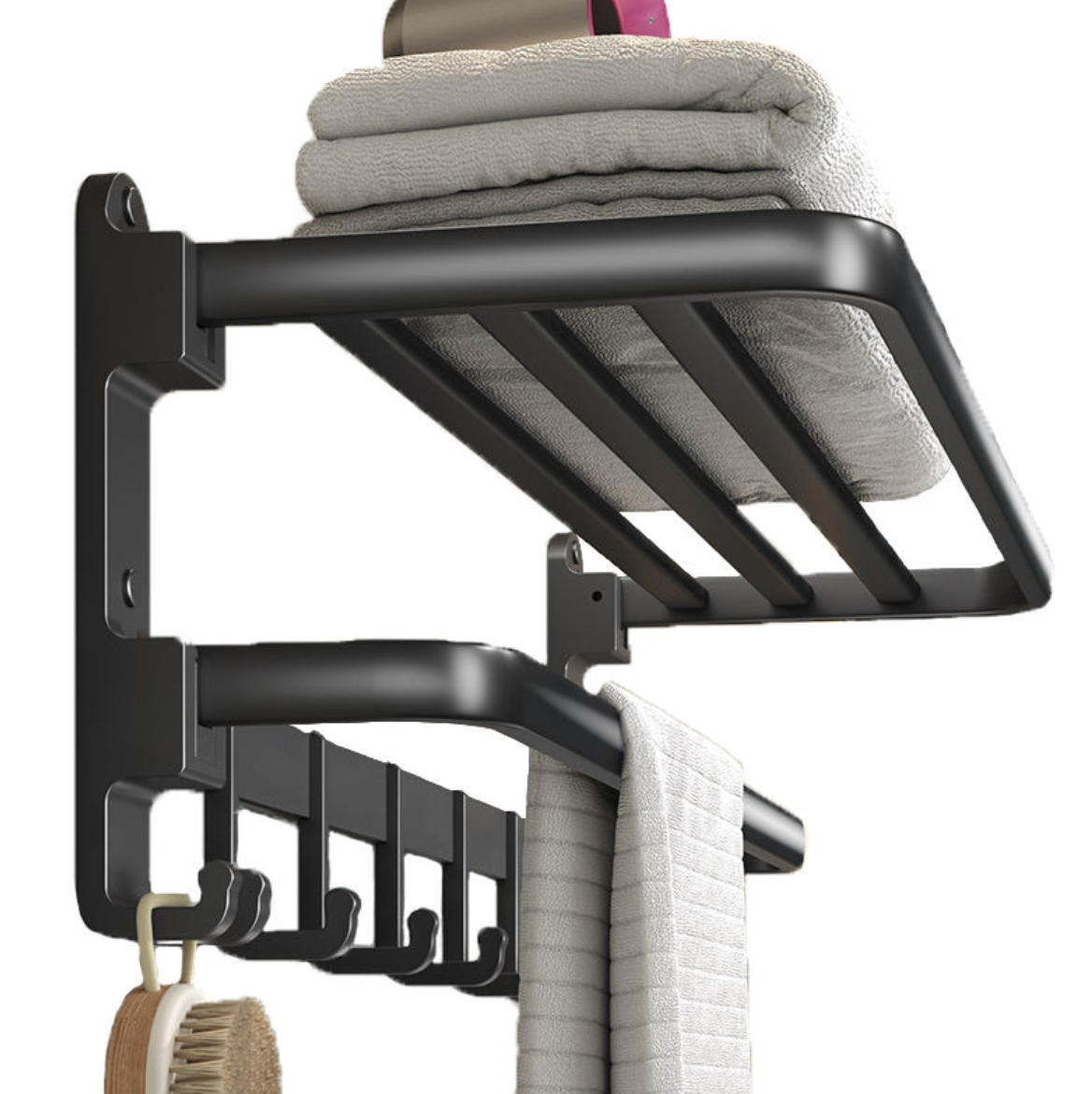 Double Folding Towel Rack