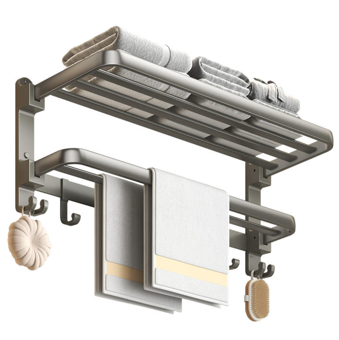 Double Folding Towel Rack