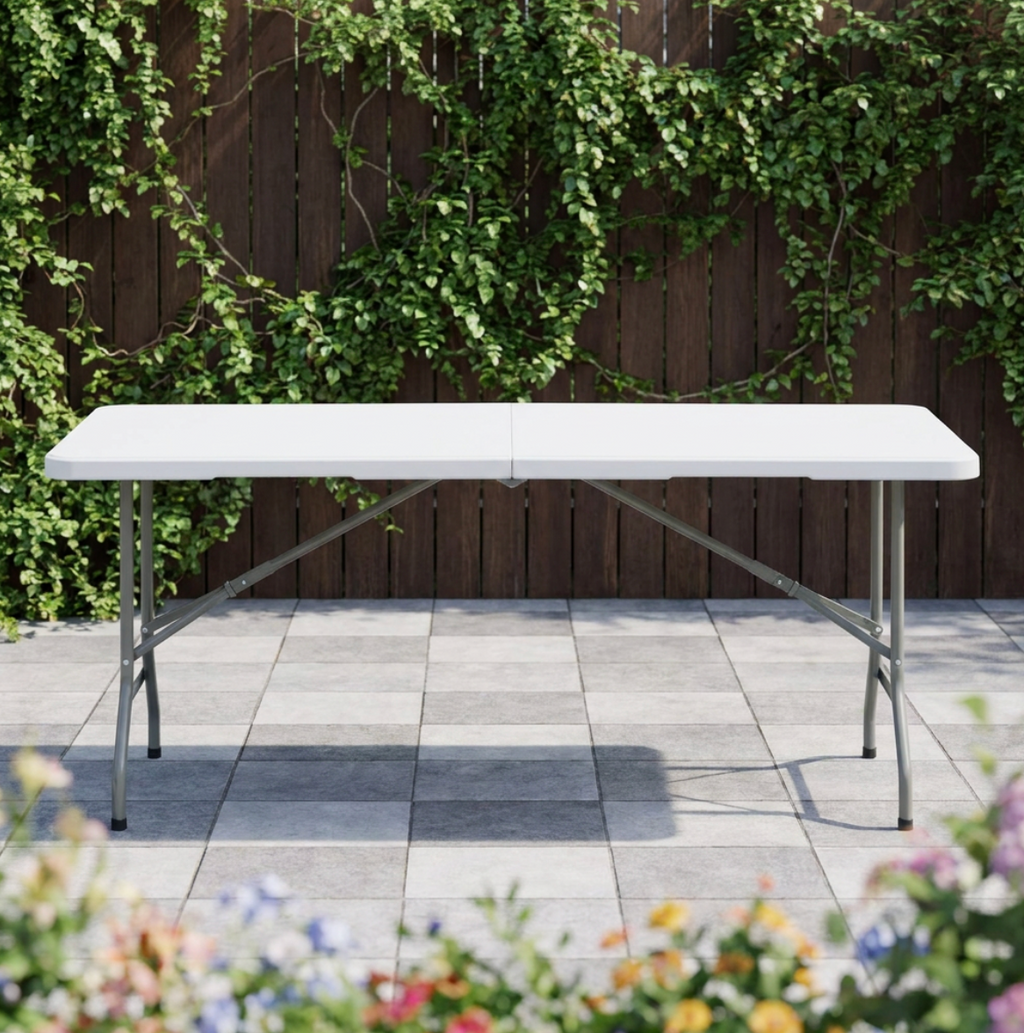 Modern Rectangular Foldable Plastic Table