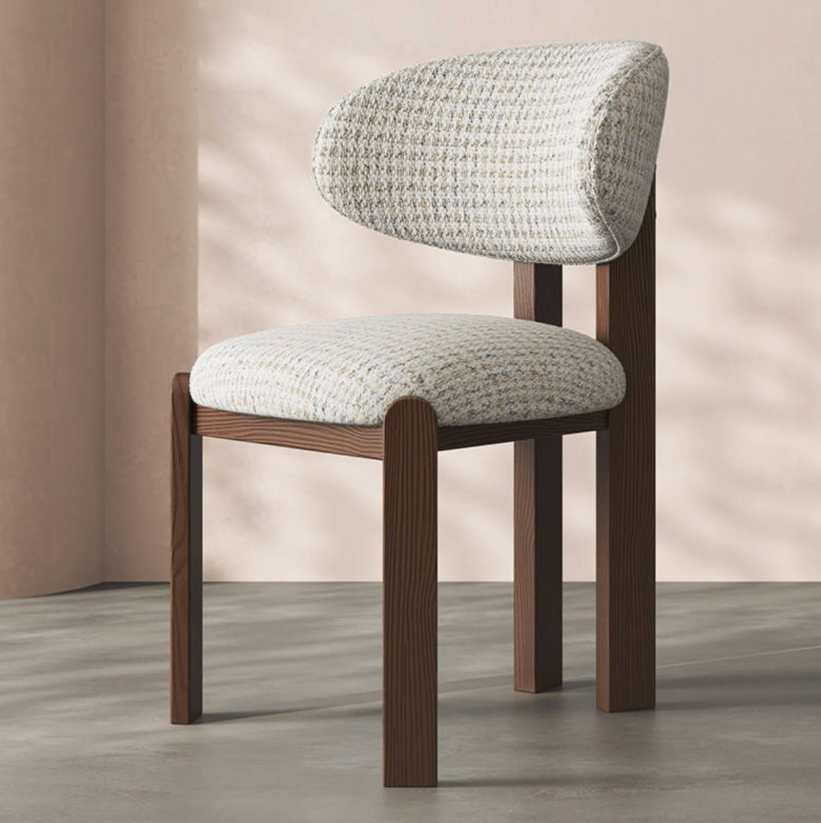 Nordic Minimalist Solid Wood Dining Chair