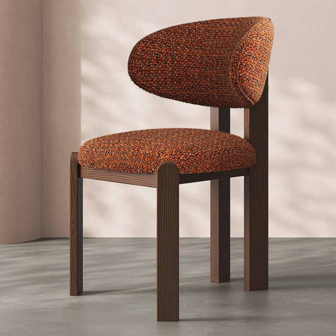 Nordic Minimalist Solid Wood Dining Chair