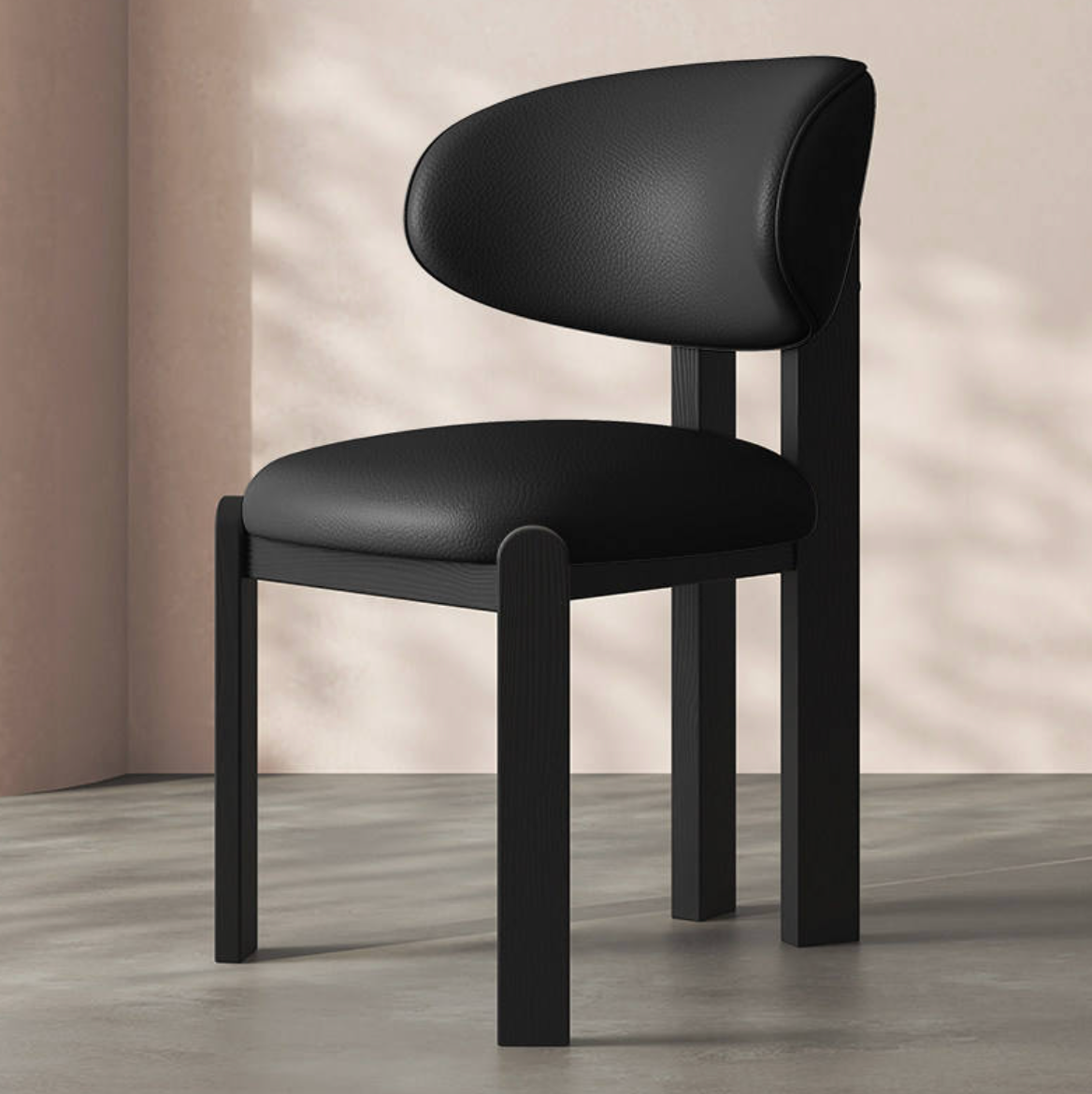 Nordic Minimalist Solid Wood Dining Chair
