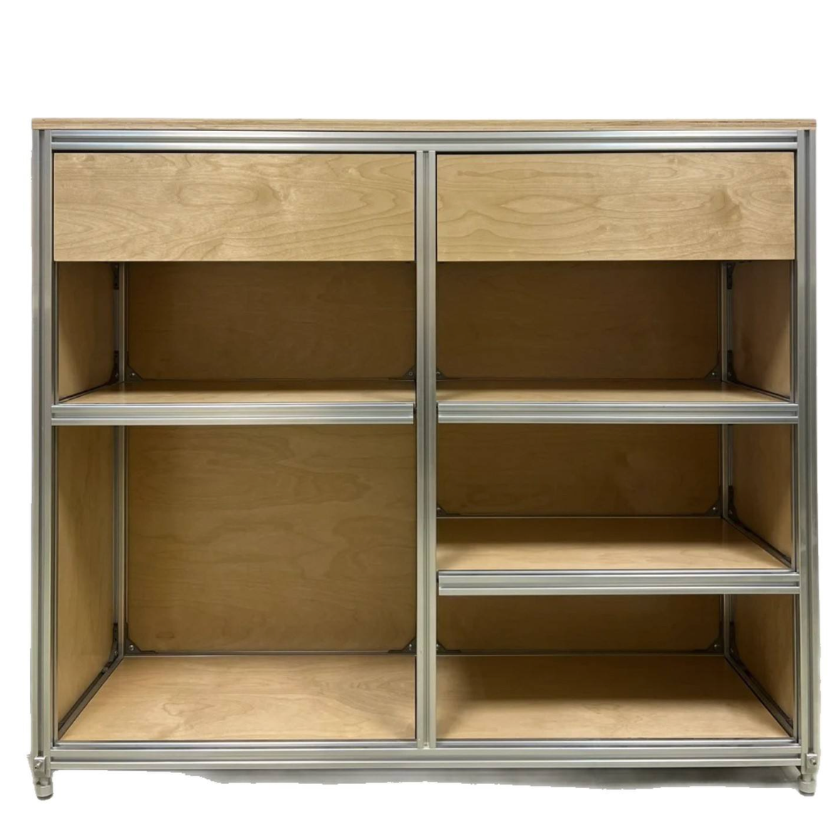Modern Aluminum Storage Cabinet