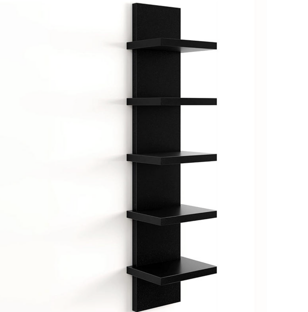 5-Tier Modern Wooden Ledge Shelf