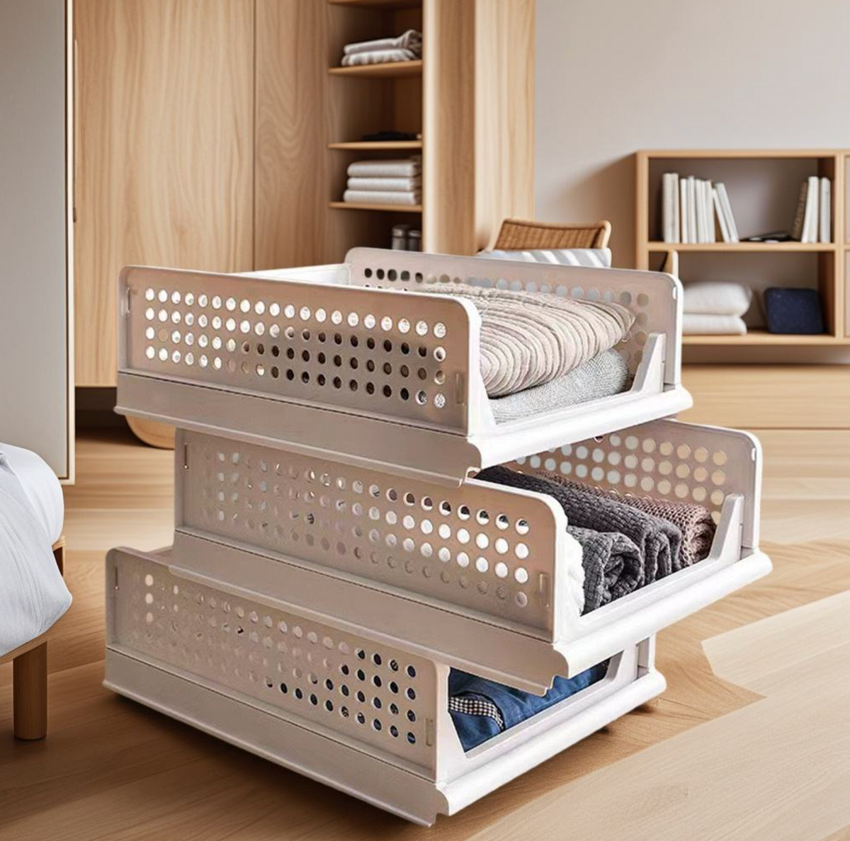 Modern Foldable Plastic Storage Organizer
