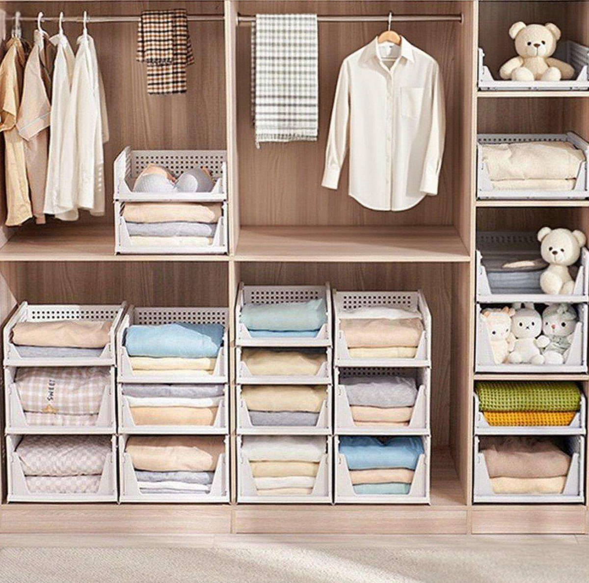 Modern Foldable Plastic Storage Organizer